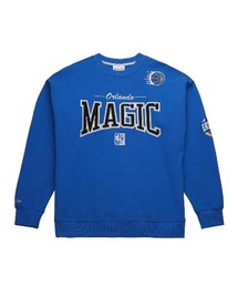 Mitchell&Ness（ミッチェル&ネス）の「Mitchell & Ness NBA THERE AND BACK 2.0 CREW FLEECE VINTAGE LOGO（ミッチェル＆ネス NBA THERE AND BACK 2.0 クルー フリース ヴィンテージロゴ）（スウェット）」