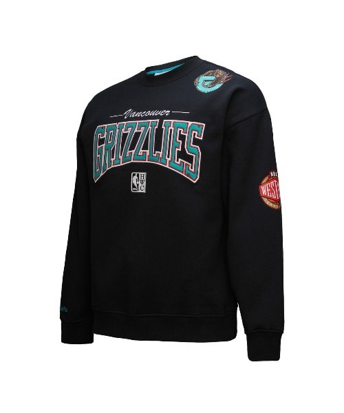 Mitchell&Ness(ミッチェル&ネス)の「Mitchell & Ness NBA THERE AND BACK 2.0 CREW FLEECE VINTAGE LOGO(ミッチェル&ネス NBA THERE AND BACK 2.0 クルー フリース ヴィンテージロゴ)(スウェット・メンズ・ブラック系/ブルー系1/ブルー系2/パープル系/レッド系・LARGE/MEDIUM/X-LARGE)」の13枚目の写真