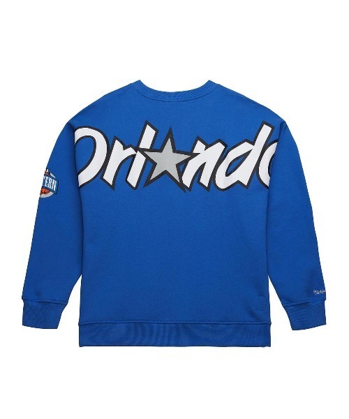 Mitchell&Ness(ミッチェル&ネス)の「Mitchell & Ness NBA THERE AND BACK 2.0 CREW FLEECE VINTAGE LOGO(ミッチェル&ネス NBA THERE AND BACK 2.0 クルー フリース ヴィンテージロゴ)(スウェット・メンズ・ブラック系/ブルー系1/ブルー系2/パープル系/レッド系・LARGE/MEDIUM/X-LARGE)」の21枚目の写真