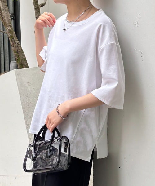新品未使用未開封 コラージュガリャルダガランテ　ポンチ切替　半袖　Tシャツ COLLAGE GALLARDAGALANTE tシャツ ポンチ切替ロンT レディース