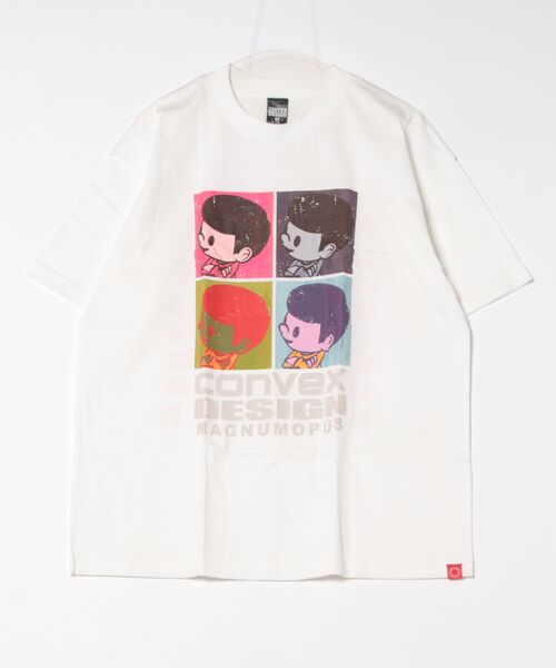 CONVEX（コンベックス）の「ﾎﾟｯﾌﾟｱｰﾄ/WIDE-T(大人)（Tシャツ/カットソー・メンズ・グリーン/チャコールグレー/オフホワイト・LARGE/MEDIUM）」の2枚目の写真