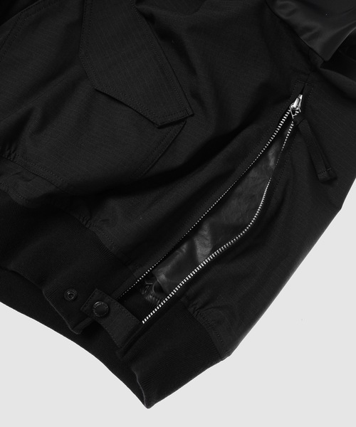 COMME des GARCONS HOMME(コム デ ギャルソン・オム)の「エステルウールリップストップ ミリタリージャケット(ミリタリージャケット・メンズ・ブラック・XS/S/M/L)」の6枚目の写真