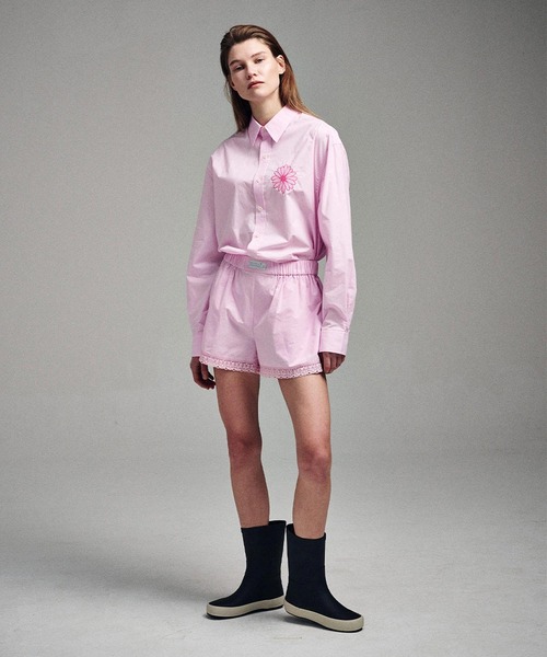 Mardi Mercredi(マルディメクルディ)の「COTTON SHIRT POPLIN / コットン シャツ ポプリン(シャツ/ブラウス・レディース・ピンク・FREE)」の2枚目の写真