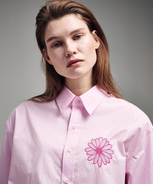 Mardi Mercredi(マルディメクルディ)の「COTTON SHIRT POPLIN / コットン シャツ ポプリン(シャツ/ブラウス・レディース・ピンク・FREE)」の3枚目の写真