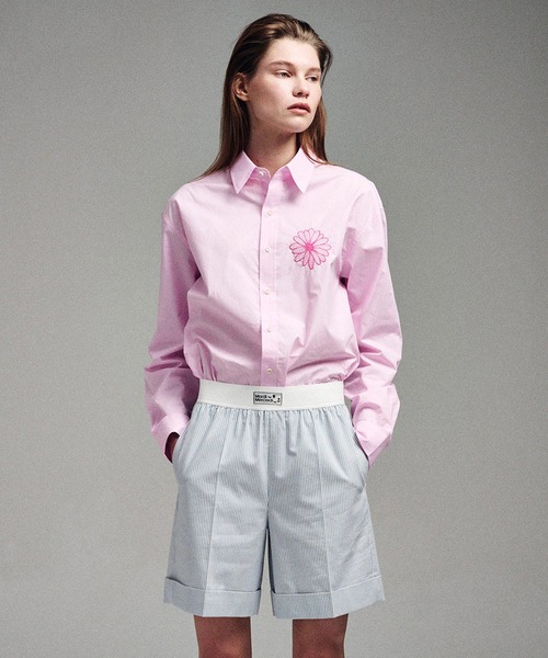 Mardi Mercredi(マルディメクルディ)の「COTTON SHIRT POPLIN / コットン シャツ ポプリン(シャツ/ブラウス・レディース・ピンク・FREE)」の5枚目の写真