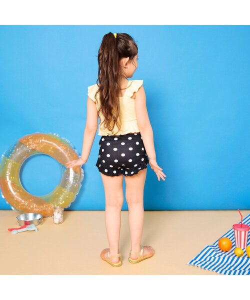 BREEZE(ブリーズ)の「【UVカット/ジュニア対応】肩フリルセパレート水着(水着・キッズ・パープル/イエロー・80/90/100/110/120/130/140)」の9枚目の写真