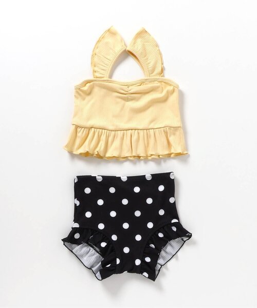 BREEZE(ブリーズ)の「【UVカット/ジュニア対応】肩フリルセパレート水着(水着・キッズ・パープル/イエロー・80/90/100/110/120/130/140)」の10枚目の写真