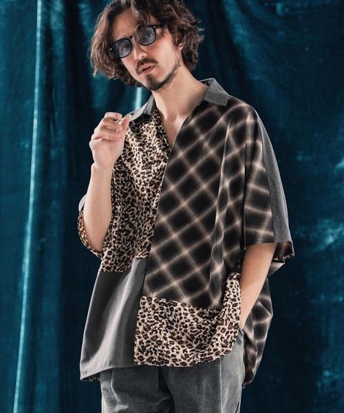 ANGENEHM（アンゲネーム）の「mhs2322-Switching design poncho shirt ポンチョシャツ（シャツ/ブラウス・メンズ・マルチ・S/M/L）」の17枚目の写真