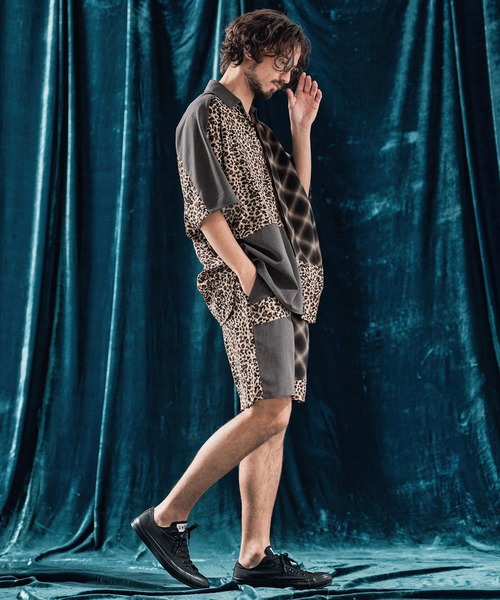 ANGENEHM（アンゲネーム）の「mhs2322-Switching design poncho shirt ポンチョシャツ（シャツ/ブラウス・メンズ・マルチ・S/M/L）」の12枚目の写真