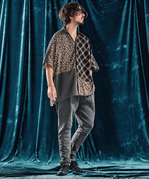 ANGENEHM（アンゲネーム）の「mhs2322-Switching design poncho shirt ポンチョシャツ（シャツ/ブラウス・メンズ・マルチ・S/M/L）」の10枚目の写真
