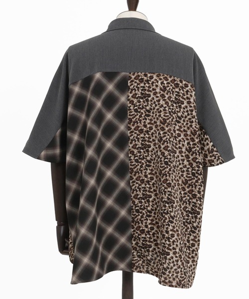 ANGENEHM（アンゲネーム）の「mhs2322-Switching design poncho shirt ポンチョシャツ（シャツ/ブラウス・メンズ・マルチ・S/M/L）」の8枚目の写真