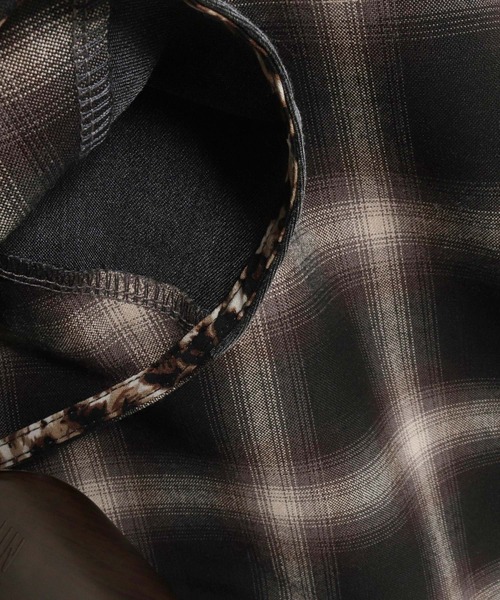 ANGENEHM（アンゲネーム）の「mhs2322-Switching design poncho shirt ポンチョシャツ（シャツ/ブラウス・メンズ・マルチ・S/M/L）」の3枚目の写真