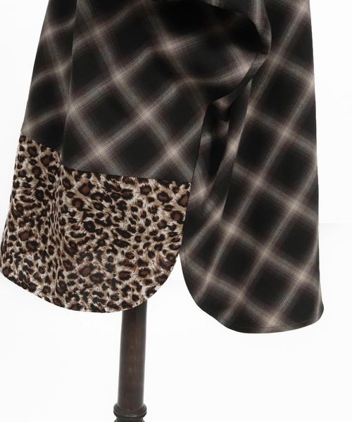 ANGENEHM（アンゲネーム）の「mhs2322-Switching design poncho shirt ポンチョシャツ（シャツ/ブラウス・メンズ・マルチ・S/M/L）」の2枚目の写真