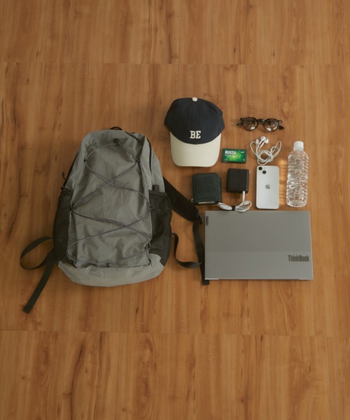 MERLOT（メルロー）の「【A4サイズ収納可能】ドローストリングナイロンバックパック（バックパック/リュック・レディース・ブルー/グレー/ブラック・FREE）」の5枚目の写真