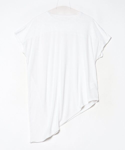 TIGORA(ティゴラ)の「ティゴラ TIGORA フィットネス サイドスリット2WAY 半袖 Tシャツ(Tシャツ/カットソー・レディース・ホワイト/エメラルド/ライラック/ブラック・S/M/L/XL)」の2枚目の写真