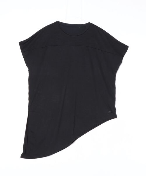 TIGORA(ティゴラ)の「ティゴラ TIGORA フィットネス サイドスリット2WAY 半袖 Tシャツ(Tシャツ/カットソー・レディース・ホワイト/エメラルド/ライラック/ブラック・S/M/L/XL)」の3枚目の写真