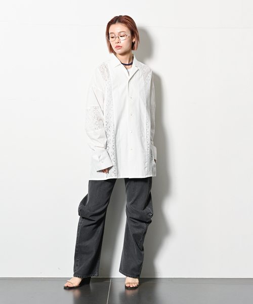 CITYSHOP(シティーショップ)の「PILLINGS Pants 4110600240:デニムパンツ(デニムパンツ・レディース・ブラック/ネイビー・SMALL/X-SMALL)」の6枚目の写真