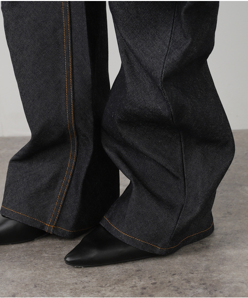 CITYSHOP(シティーショップ)の「PILLINGS Pants 4110600240:デニムパンツ(デニムパンツ・レディース・ブラック/ネイビー・SMALL/X-SMALL)」の13枚目の写真