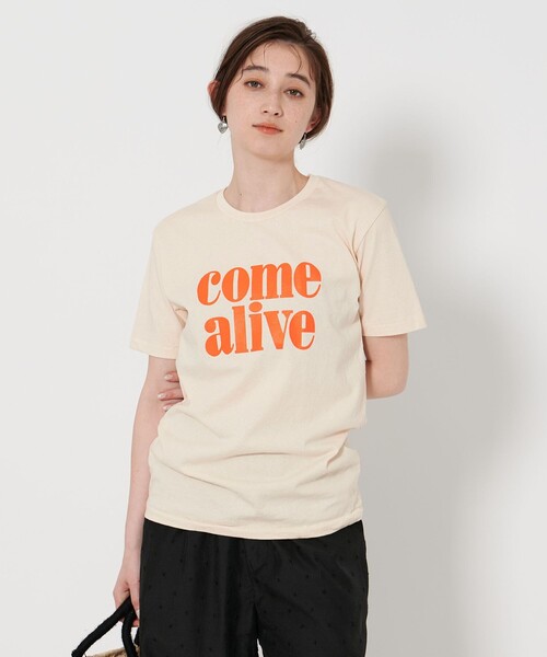 美品❗️plage MIXTA/ミクスタ Tシャツ アイボリー セール】別注【MIXTA/ミクスタ】Tシャツ（Tシャツ/カットソー