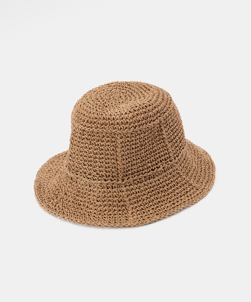 B.C STOCK（ベーセーストック）の「切り替えバケットハット（ハット・レディース・ベージュ/ブラウン・FREE）」の2枚目の写真