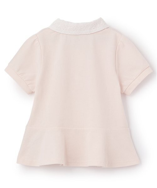 petit main（プティマイン）の「【リンク】ペプラムポロシャツ(キッズ)（ポロシャツ・キッズ・ライトピンク/ネイビー/オフホワイト・100cm/110cm/90cm/80ｃｍ/130cm/120cm）」の10枚目の写真