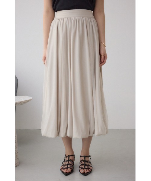AZUL by moussy(アズールバイマウジー)の「チュールレイヤードバルーンスカート(スカート・レディース・アイボリー/ブラック/ブラック系その他・FREE)」の15枚目の写真