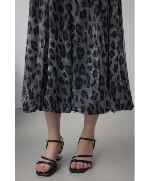 AZUL by moussy(アズールバイマウジー)の「チュールレイヤードバルーンスカート(スカート・レディース・アイボリー/ブラック/ブラック系その他・FREE)」の19枚目の写真