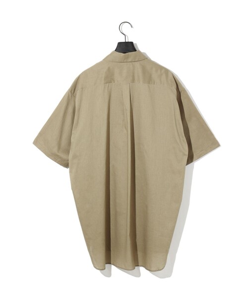 ブラウス シャツ MIDIUMISOLID for Ladies ハーフスリーブワイドシャツ レディース セール】MIDIUMISOLID for Ladies ハーフスリーブワイドシャツ