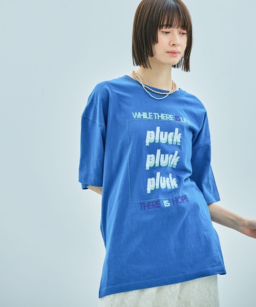 LAKOLE（ラコレ）の「VTGロゴTEE / 328669（Tシャツ/カットソー・レディース・ブルー/チャコール/オレンジ/オフホワイト・FREE）」の4枚目の写真