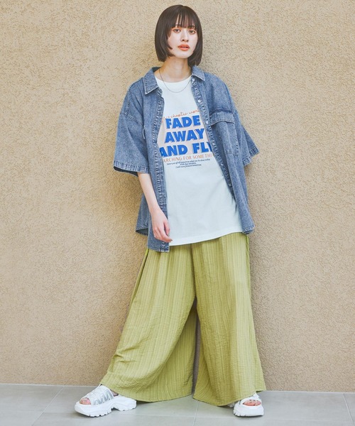 LAKOLE（ラコレ）の「VTGロゴTEE / 328669（Tシャツ/カットソー・レディース・ブルー/チャコール/オレンジ/オフホワイト・FREE）」の18枚目の写真