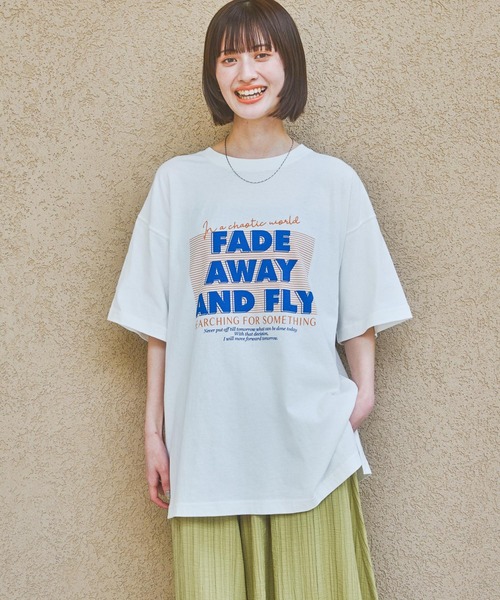 LAKOLE（ラコレ）の「VTGロゴTEE / 328669（Tシャツ/カットソー・レディース・ブルー/チャコール/オレンジ/オフホワイト・FREE）」の19枚目の写真