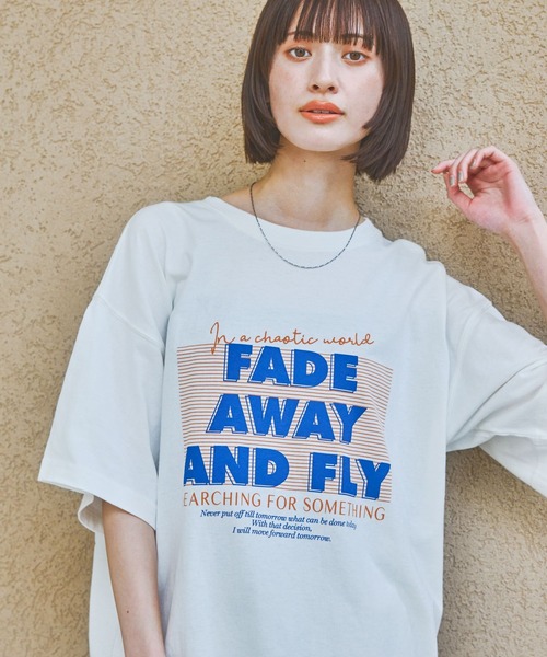 LAKOLE（ラコレ）の「VTGロゴTEE / 328669（Tシャツ/カットソー・レディース・ブルー/チャコール/オレンジ/オフホワイト・FREE）」の20枚目の写真