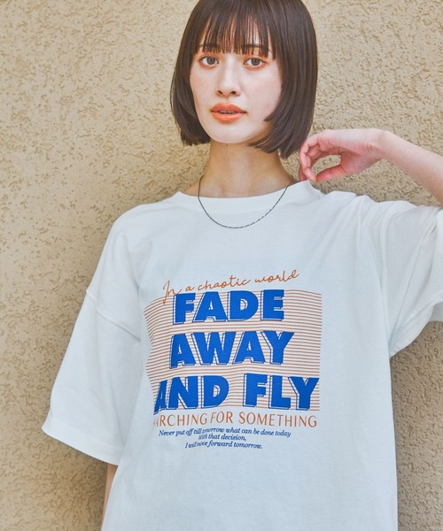 LAKOLE（ラコレ）の「VTGロゴTEE / 328669（Tシャツ/カットソー・レディース・ブルー/チャコール/オレンジ/オフホワイト・FREE）」の21枚目の写真