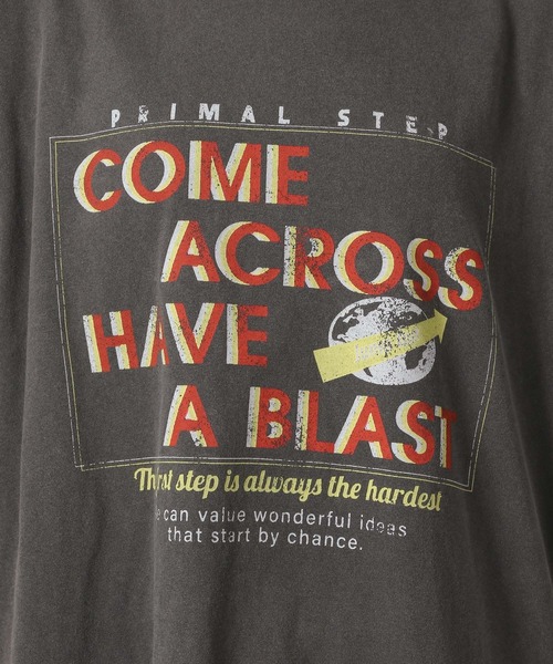 LAKOLE（ラコレ）の「VTGロゴTEE / 328669（Tシャツ/カットソー・レディース・ブルー/チャコール/オレンジ/オフホワイト・FREE）」の6枚目の写真