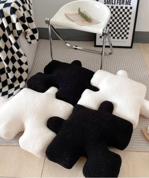 セール】もこもこパズルピースクッション（クッション/クッション