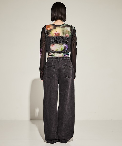 Ameri(アメリ)の「【AMERI/アメリ】BUISTIER DENIM SET ROMPERES(サロペット/オーバーオール・レディース・ブラック/インディゴブルー・24/25)」の7枚目の写真