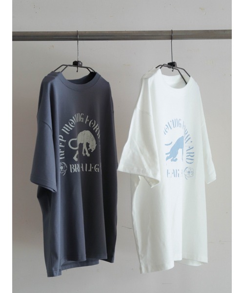FIL DE FER(フィルデフェール)の「パンサーPT 半袖TEE(Tシャツ/カットソー・レディース・ホワイト/チャコールグレー・FREE)」の21枚目の写真