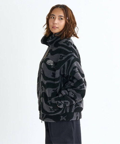 【新品未使用】ROXY フリースジャケット 黒 ボア OUTLET】Roxy SOUL MATE ボアジャケット @2buy