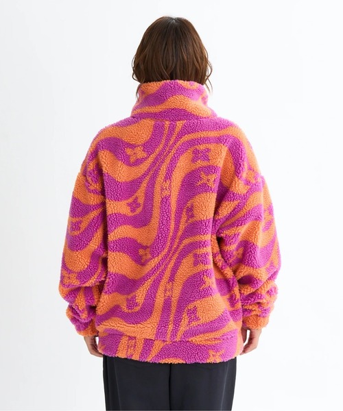 ROXY(ロキシー)の「WANDERER /ロキシーウェーブ柄ボアジャケット(ブルゾン・レディース・ブラック/ミント/レッド・MEDIUM/LARGE/SMALL)」の19枚目の写真