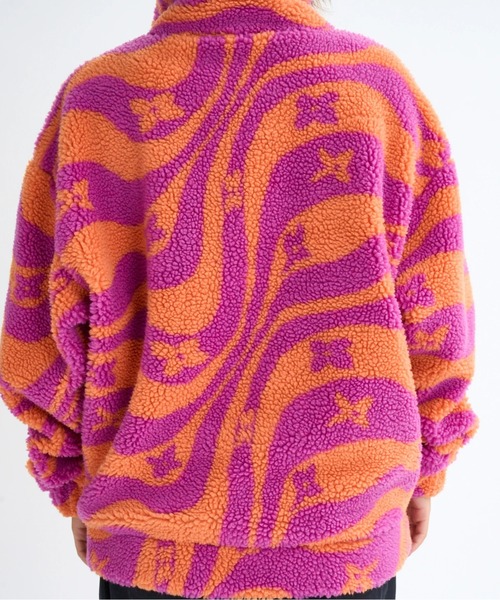 ROXY(ロキシー)の「WANDERER /ロキシーウェーブ柄ボアジャケット(ブルゾン・レディース・ブラック/ミント/レッド・MEDIUM/LARGE/SMALL)」の22枚目の写真