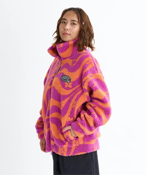 ROXY(ロキシー)の「WANDERER /ロキシーウェーブ柄ボアジャケット(ブルゾン・レディース・ブラック/ミント/レッド・MEDIUM/LARGE/SMALL)」の20枚目の写真