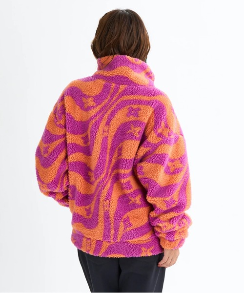 ROXY(ロキシー)の「WANDERER /ロキシーウェーブ柄ボアジャケット(ブルゾン・レディース・ブラック/ミント/レッド・MEDIUM/LARGE/SMALL)」の21枚目の写真