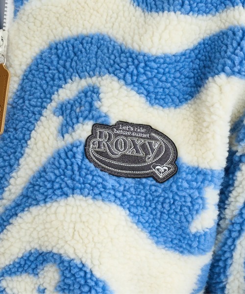 ROXY(ロキシー)の「WANDERER /ロキシーウェーブ柄ボアジャケット(ブルゾン・レディース・ブラック/ミント/レッド・MEDIUM/LARGE/SMALL)」の14枚目の写真