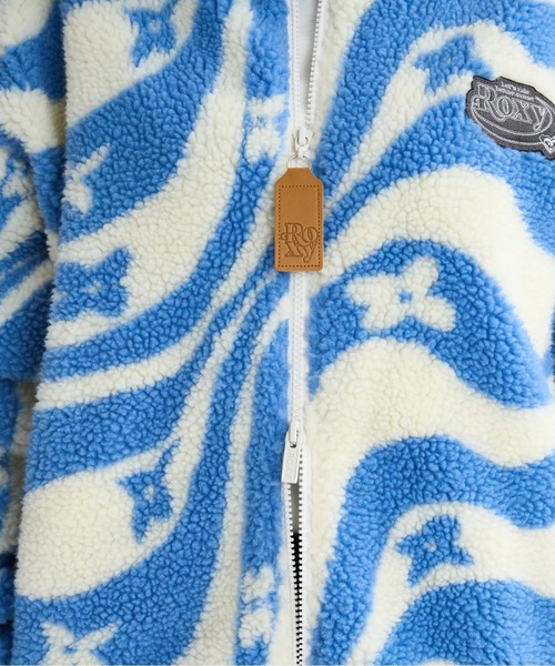 ROXY(ロキシー)の「WANDERER /ロキシーウェーブ柄ボアジャケット(ブルゾン・レディース・ブラック/ミント/レッド・MEDIUM/LARGE/SMALL)」の15枚目の写真