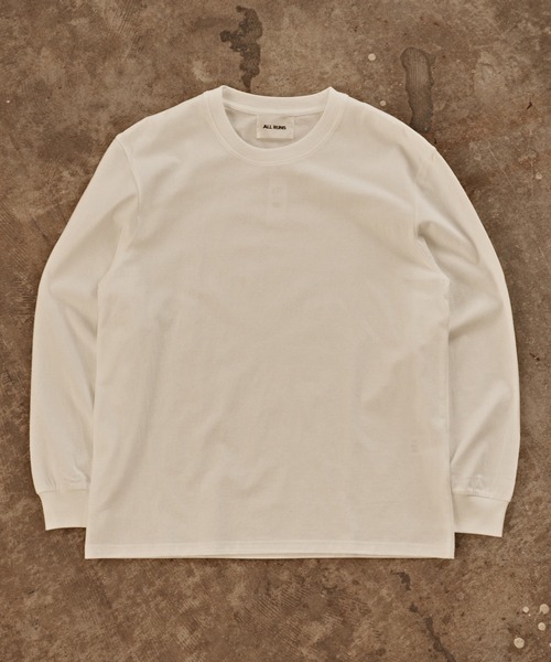 ALL RUNS(オールランズ)の「ヴィンテージ風 ビッグシルエット ロングTシャツ メンズ 夏物 夏服(Tシャツ/カットソー・メンズ・ブラック/ダークグレー/ワインレッド/ホワイト・M/XL/L)」の7枚目の写真