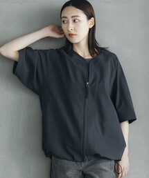 FREAK’S STORE/フリークスストア 速乾素材 リラックスフィット ノーカラー ベースボールシャツ ショートスリーブ リネン風 ホームケア/LINEN LIKE N/C BB SHT