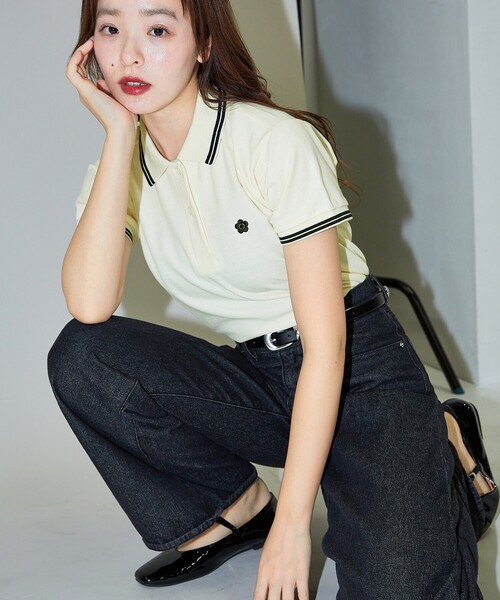 レディース 半袖ポロ　MARY QUANT MARY QUANT ポロシャツ ポロ マリークワント mary quant MQロゴ