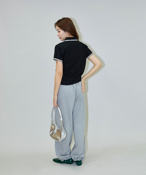 PUBLUX（パブリュクス）の「MARY QUANT × PUBLUX/マリークワント ワンポイント刺繍 鹿の子ポロシャツ　限定展開（ポロシャツ・レディース・ブラック/ナチュラル/ピンク/ネイビー・ﾌﾘ-）」の20枚目の写真