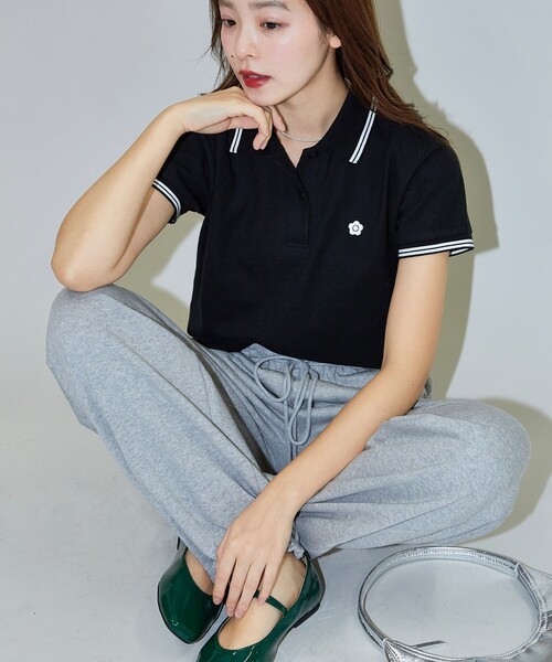 セール】MARY QUANT × PUBLUX/マリークワント ワンポイント刺繍 鹿の子