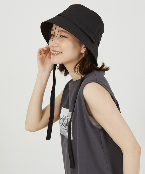 abahouse mavie（アバハウスマヴィ）の「マルチプルリボンバケットハット（ハット・レディース・ブラック/カーキ・フリー）」の2枚目の写真